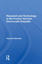 Research And Technology In The Former German Democratic Republic book cover