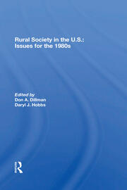 Rural Society In The U.s.: Issues For The 1980s book cover