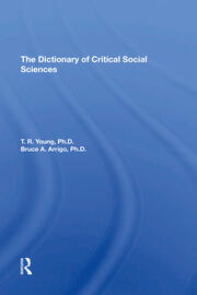 The Dictionary Of Critical Social Sciences book cover