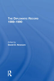 The Diplomatic Record 19891990 book cover