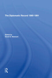 The Diplomatic Record 19901991 book cover