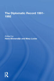 The Diplomatic Record 19911992 book cover