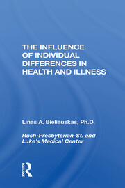 The Influence Of Individual Differences In Health And Illness book cover