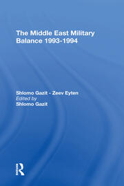 The Middle East Military Balance 19931994 book cover