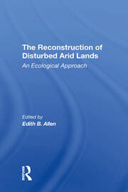 The Reconstruction Of Disturbed Arid Lands: An Ecological Approach book cover