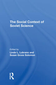 The Social Context Of Soviet Science book cover