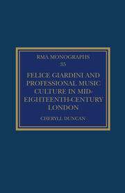 Felice Giardini and Professional Music Culture in Mid-Eighteenth-Century London book cover