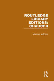 Routledge Library Editions: Chaucer book cover