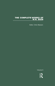The Complete Works of W.R. Bion: Volume 9 book cover
