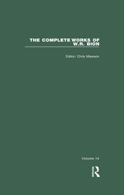 The Complete Works of W.R. Bion: Volume 14 book cover