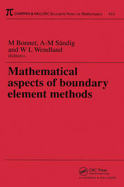 Mathematical Aspects of Boundary Element Methods book cover