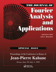 Journal of Fourier Analysis and Applications Special Issue book cover