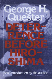 Deterrence Before Hiroshima book cover