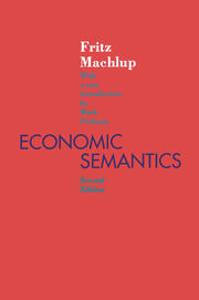 Economic Semantics book cover
