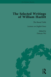 The Selected Writings of William Hazlitt Vol 2 book cover