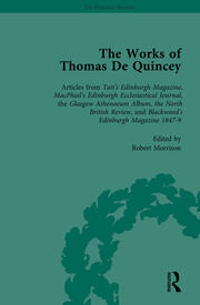 The Works of Thomas De Quincey, Part III vol 16 book cover