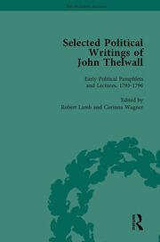 Selected Political Writings of John Thelwall Vol 1 book cover