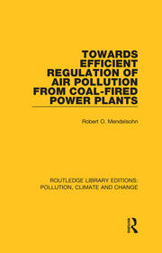Towards Efficient Regulation of Air Pollution from Coal-Fired Power Plants book cover