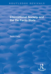 International Society and the De Facto State book cover