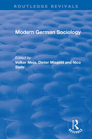 Modern German Sociology book cover