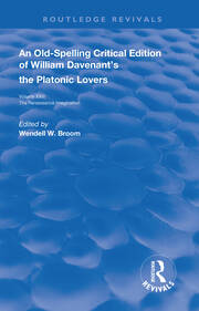 William Davenant’s The Platonic Lovers book cover