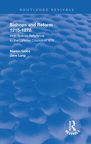 Bishops and Reform book cover