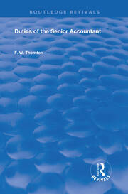 Duties of the Senior Accountant book cover