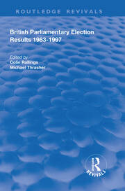 British Parliamentary Election Results 1983-1997 book cover