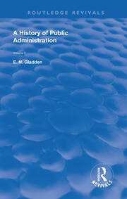 A History of Public Administration: Volume II: From the Eleventh Century to the Present Day book cover