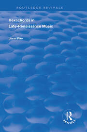 Hexachords in Late-Renaissance Music book cover