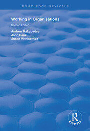 Working in Organisations book cover