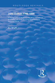 John Dalton, 1766–1844: A Bibliography of Works By and About Him book cover
