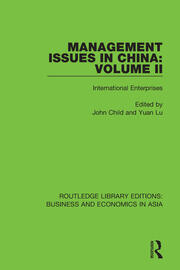 Management Issues in China: Volume 2: International Enterprises book cover