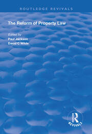 The Reform of Property Law book cover