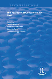 The Yearbook of Consumer Law 2007 book cover