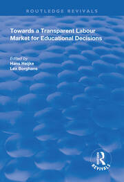 Towards a Transparent Labour Market for Educational Decisions book cover