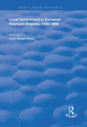 Local Government in European Overseas Empires, 1450–1800: Part II book cover