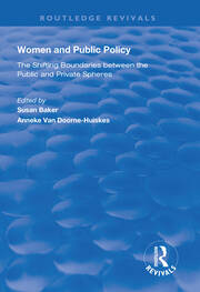 Women and Public Policy: The Shifting Boundaries Between the Public and Private Spheres book cover
