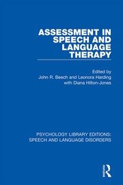 Assessment in Speech and Language Therapy book cover