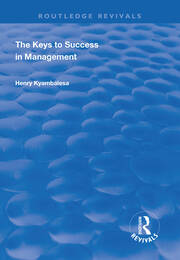 The Keys to Success in Management book cover