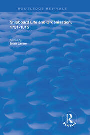 Shipboard Life and Organisation, 1731-1815 book cover