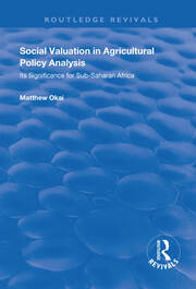 Social Valuation in Agricultural Policy Analysis: Its Significance for Sub-Saharan Africa book cover