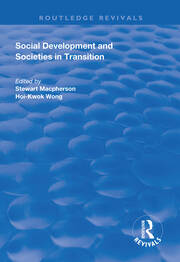 Social Development and Societies in Transition book cover