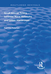 Small African Towns: Between Rural Networks and Urban Hierarchies book cover