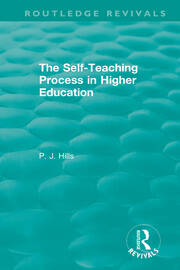 The Self-Teaching Process in Higher Education book cover