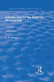 Introduction to the Science of Language: In Two Volumes. Vol 2 book cover
