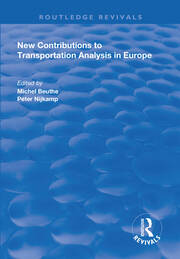 New Contributions to Transportation Analysis in Europe book cover