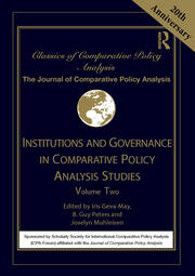Institutions and Governance in Comparative Policy Analysis Studies: Volume Two book cover