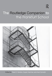 The Routledge Companion to the Frankfurt School book cover