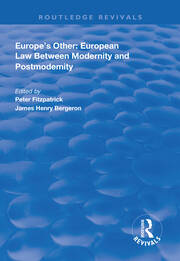Europe's Other: European Law Between Modernity and Post Modernity book cover